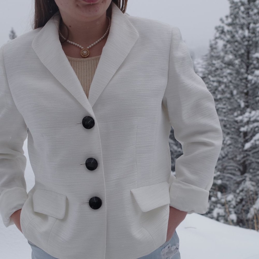 White Blazers Jones Studio Separates